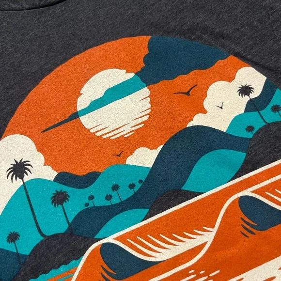 🎸 '24 Dave Matthews Band DMB Liquid Blue Ocean Soft 2 Side Tour UNWORN Soft Tee - Picture 5 of 13